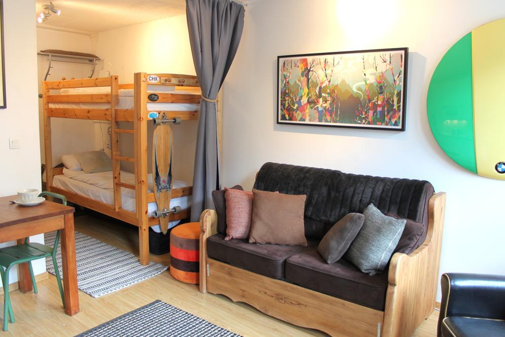 شامونكس Apartment Gentianes الغرفة الصورة